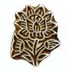 Wooden Printing Block Floral Textile Stamp Hand Carved Printer Stamp
