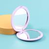 Miroirs de maquillage pliants de poche ronds portables, 1 pièce, Mini miroir de vanité de poche pour filles et femmes, accessoires de style, 4 couleurs