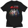 Herrenbekleidung Grafik-T-Shirts Übergroß Kampf der Planeten Gatchaman Alter Ego Aufstellung Herren-T-Shirt (Schwarz) Übergroßer Sommer