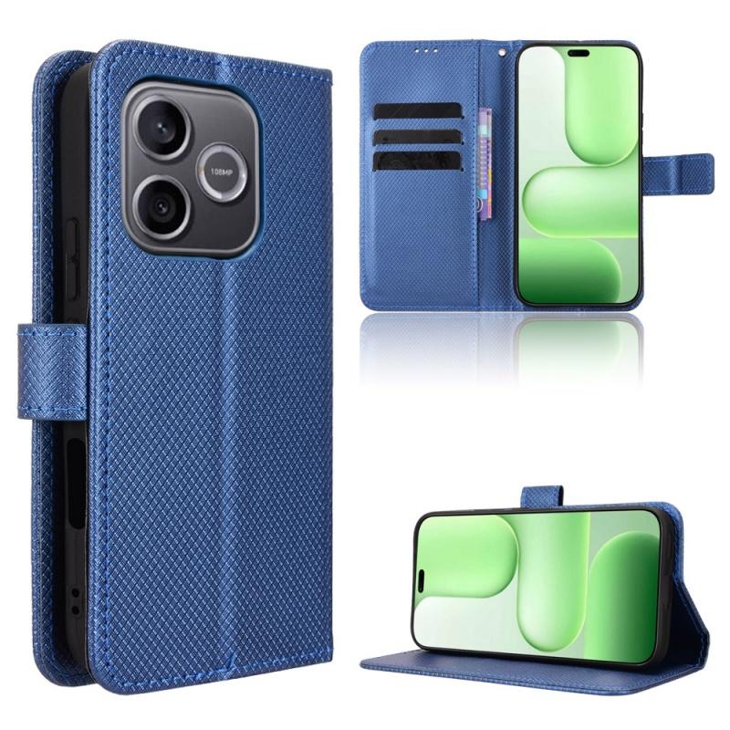 For Honor 600 Lite 5G Diamond Flip Leather Wallet Case For Honor 600 Lite Card Slot Anti Drop Magnetic Stand Holder Cover