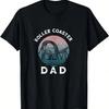 Unisex Achterbahn Retro Vintage Papa Vater Achterbahn Liebhaber T-Shirt