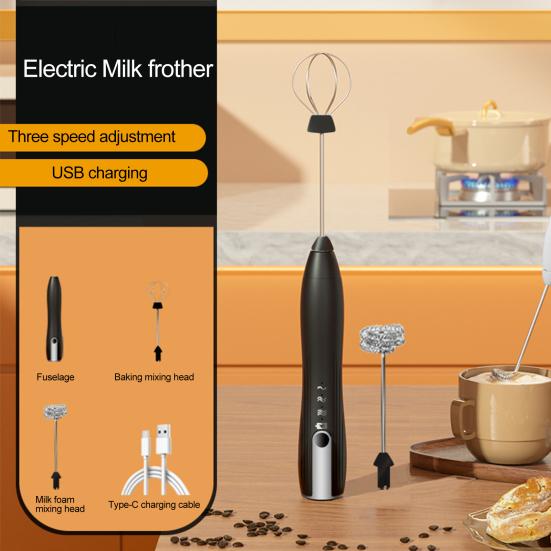 Spumant electric puternic de lapte Yousheng Motor de mare viteză Blender portabil de ouă pornire cu o singură tastă Mixer cafea Baghetă Instrument de bucătărie