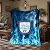 Coperta in Flanella con Stampa del Preston North End Calcio Morbida Calda Coperta da Divano Letto per Casa Ufficio Camera da Letto