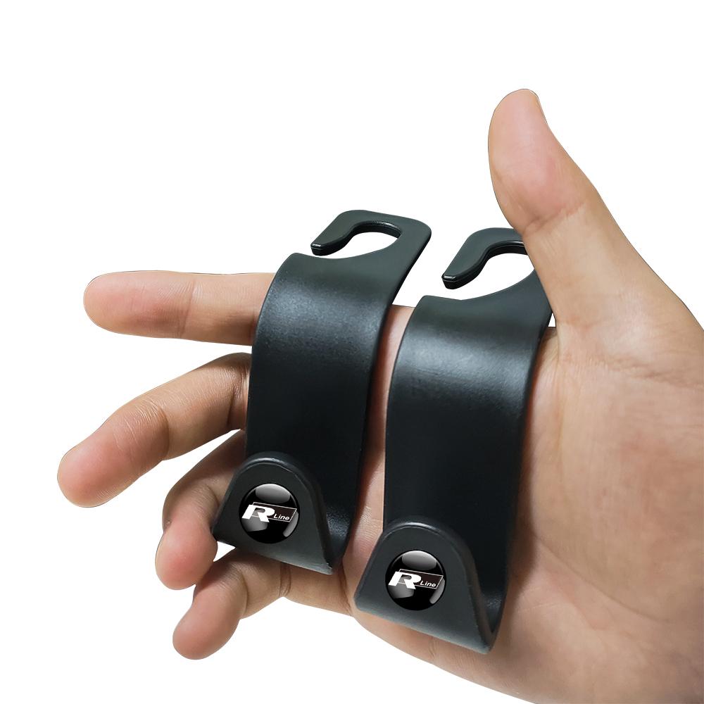 2/4Pcs Car ABS Back Seat Storage Hook Holder Clips Accessories For Volkswagen VW MTM Polo Passat Tiguan Rline Golf Scirocco GTI Zq4