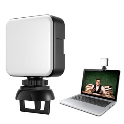 LED-videokonferensljus Webbkamerabelysning med klämma för fjärrarbete/Zoomsamtal/Belysning/Livestreaming/Självsändning