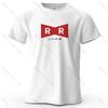 Red Ribbon Army Printed Men's T-Shirt 100% Cotton Oversized Anime Graphic Tees for Women Tops Tees Casual Streetwear