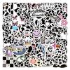 60 New Cow Print Graffiti Stickers Decorate Suitcase Notebook Guitar Personality Stickers