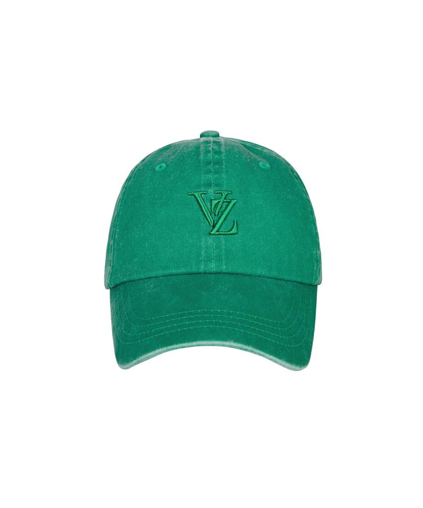 Bajal 3D Monogram Pigment Oversized Ball Cap Green