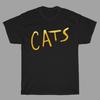 GATOS Musical de Broadway Hombres#039;s Negra Talla S a 3XL Camiseta Unisex