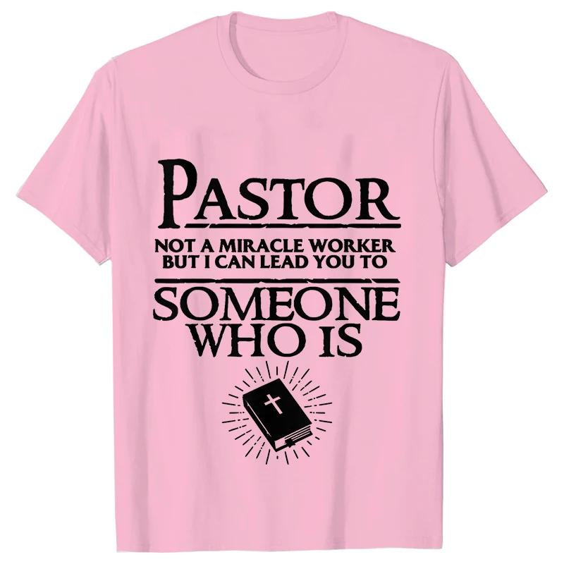 Funny Pastor Cool  T-shirts for Men Summer Streetwear Short Sleeve Husband Boyfriend Gifts Tees Shirt Mens Clothing
