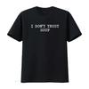 Lustiges Ich traue Suppenliebhabern nicht Shirt vintage gewaschen Mode homme Streetwear Vielseitiges atmungsaktives Oberteil für den Alltag