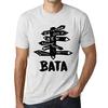 Men’s Vintage Tee Shirt Graphic T Shirt Time for New Advantures Bata Vintage White