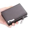 Mens Fashion Casual Card Holder Pu Leather Zipper Coin Purse Multi-card Smart Wallet Birthday Gift for Boyfriend Husband
