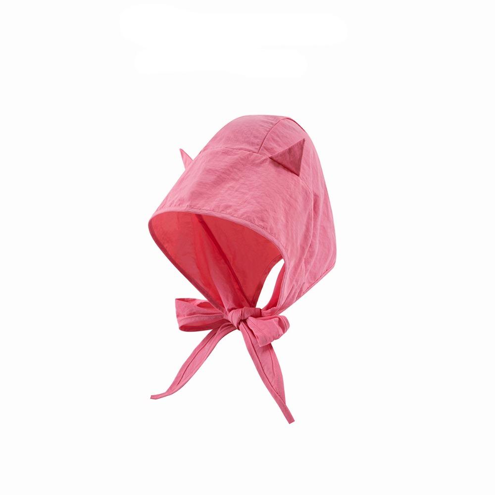 Korean Style Little Devil Horn Headscarf Quick-drying Beanie Cap Versatile Strap Hat  Sports