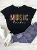 New Women T Shirt Fashion Musical Note Printed T Shirt Harajuku Cute Graphic Tee Shirt FeUnisex Ladies Casual Tops Shirts