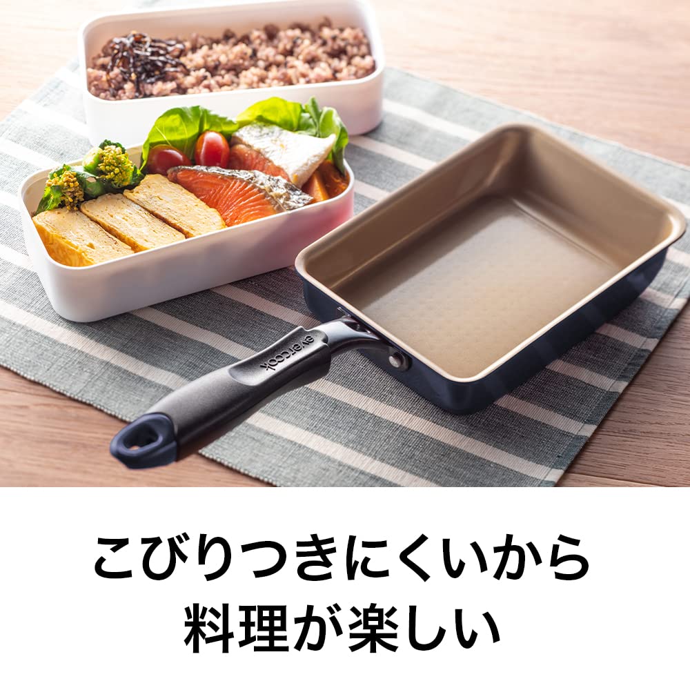 DOSHISHA Evercook 13x18cm Omelet Frying Pan Navy Non-Stick PFOA PFOS Free Warranty