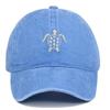 Pure Cotton Denim Flying Sea Turtle Retro Washed Baseball Cap