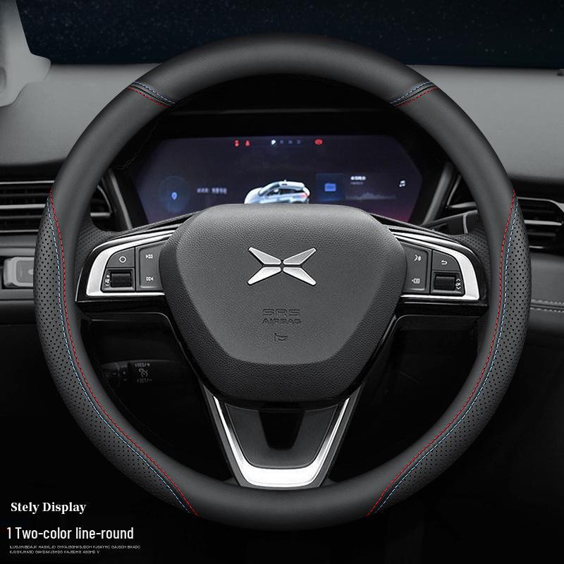 Xpeng Motors Genuine Leather Steering Wheel Cover - Fits P7, P5, G3, G9 Models, All-Season Grip