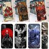 Japanisches Samurai-Case für iPhone 14 13 12 11 15 16 Pro Max X XR XS Max 14 Plus Weiche Rückseite