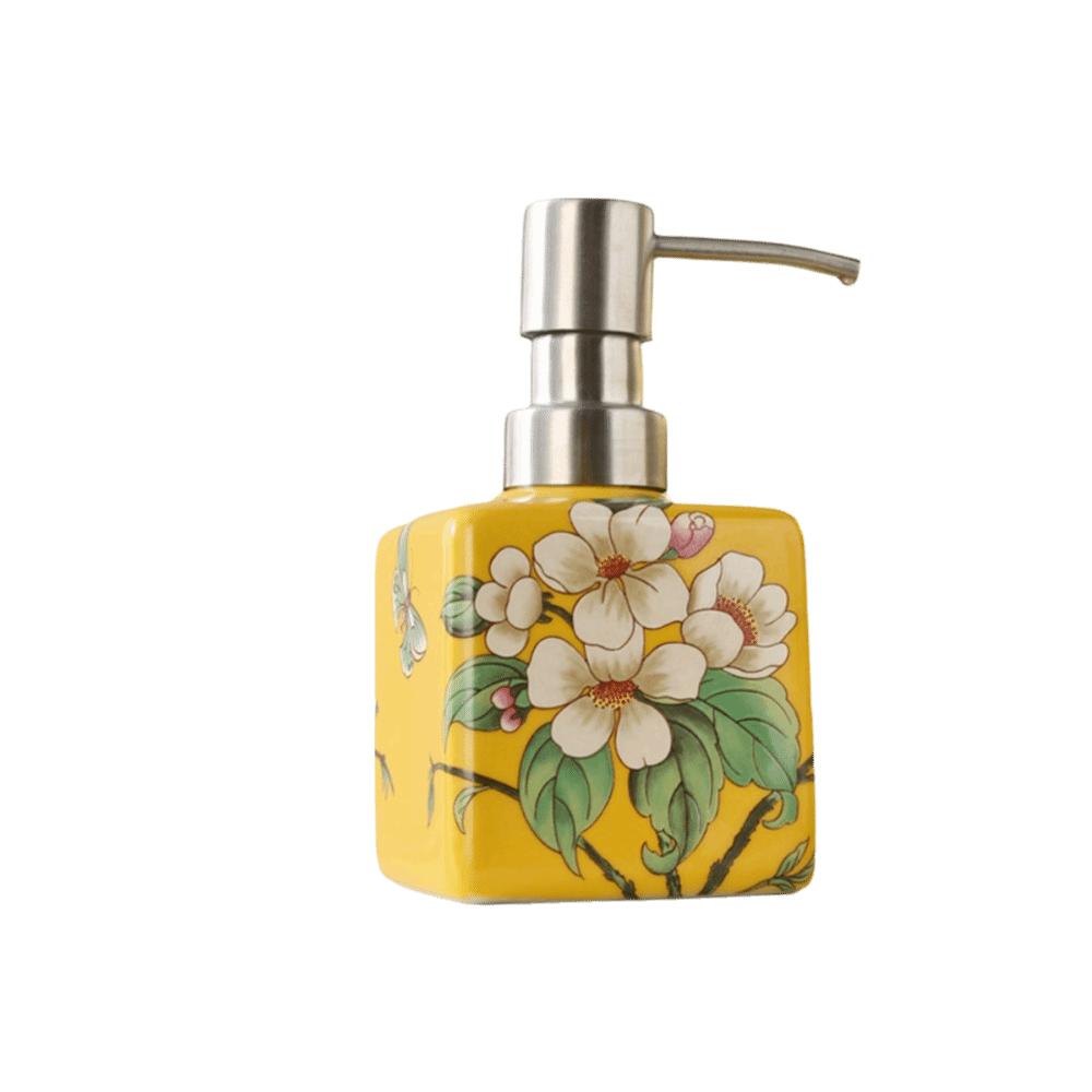 Ceramic Hand Wash Bottle Stainless Steel Pump Head Lotion Bottle For Shampoo Shower Gel