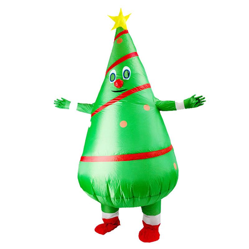Costume gonflable d'arbre de Noël, de bonhomme de neige et de renne pour les fêtes festives