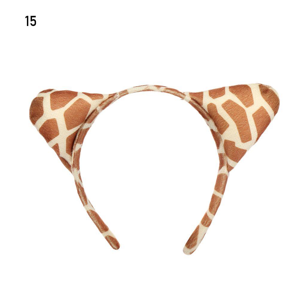 Christmas Plush Cartoon Dog Zebra Animals Ears Headband Party Supply Hair Band Hair Accessories
