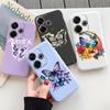 Květinový silikonový kryt s motýlem pro iPhone Xiaomi Redmi Note 13 14C Samsung A55 A35 M35 S24 FE S25 Huawei Honor Ochranný nárazuvzdorný kryt na fotoaparát