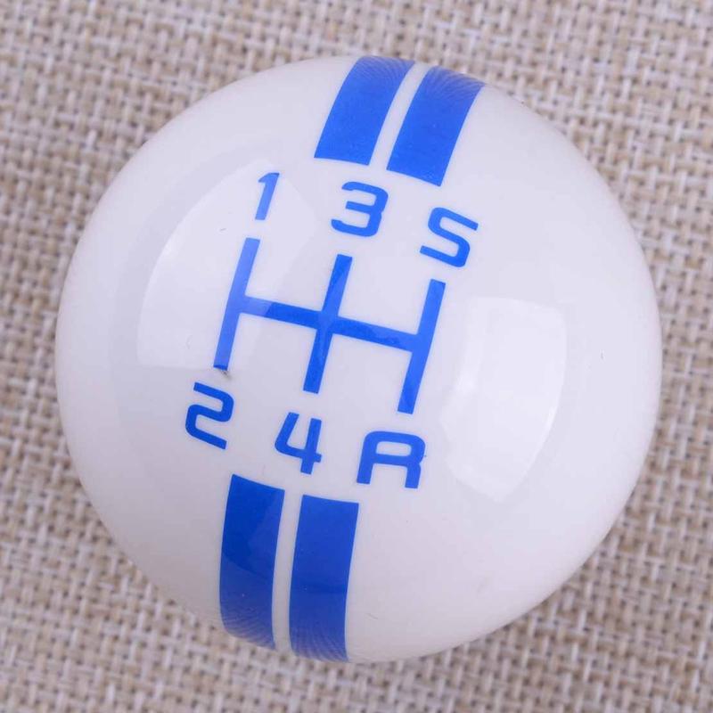 Universal Car 5 Speed Round Manual Gear Shift Knob Ball Head Shifter Lever
