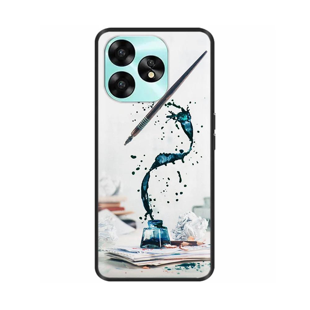 Für UMIDIGI A15 Hülle A15C Coque Mode Niedliche Abdeckung Schwarze Weiche Silikon Handyhüllen Für UMIDIGI A15C Funda A 15 UMIDIGIA15 Taschen