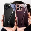 Soie Dégradé Vert Pour iPhone 16 E 15 14 13 Plus 12 mini 11 Pro Max XR Xs Max X 7 8 P lus 6 6S 2022 Coque de Téléphone en Verre Trempé
