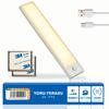 Lampă cu senzor de mișcare Yoruterasu, Lampă de picior pentru interior, Reîncărcabilă tip C, Atașament magnetic, Lumină strălucitoare, Luminozitate reglabilă, (Culoare bec,