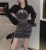 Spring 2025 Sexy Sweet Mesh Slim Hip Dress