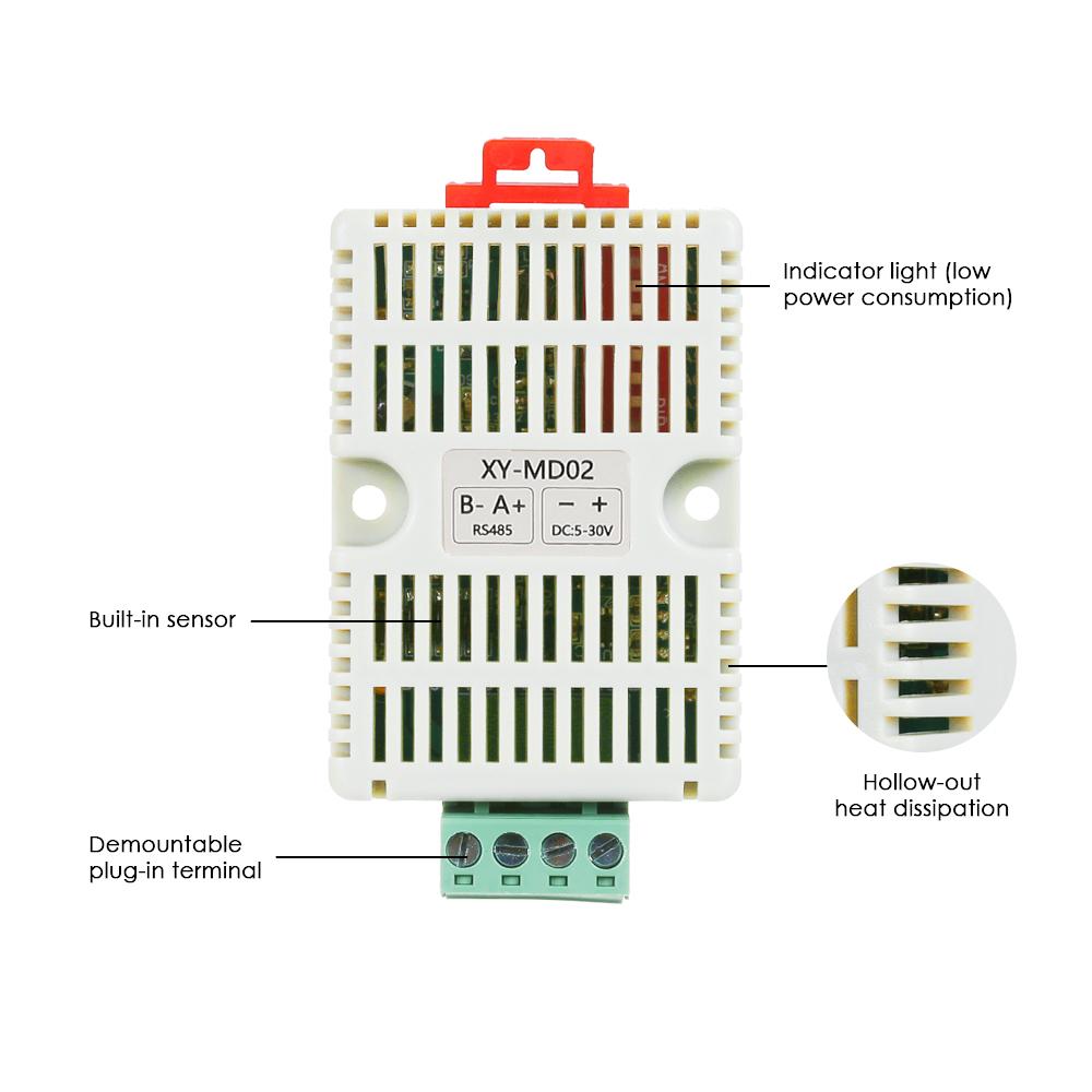 RS485 Temperature Humidity Transmitter RS485 Modbus-TRU Temperature Sensor Temperature-Humidity
