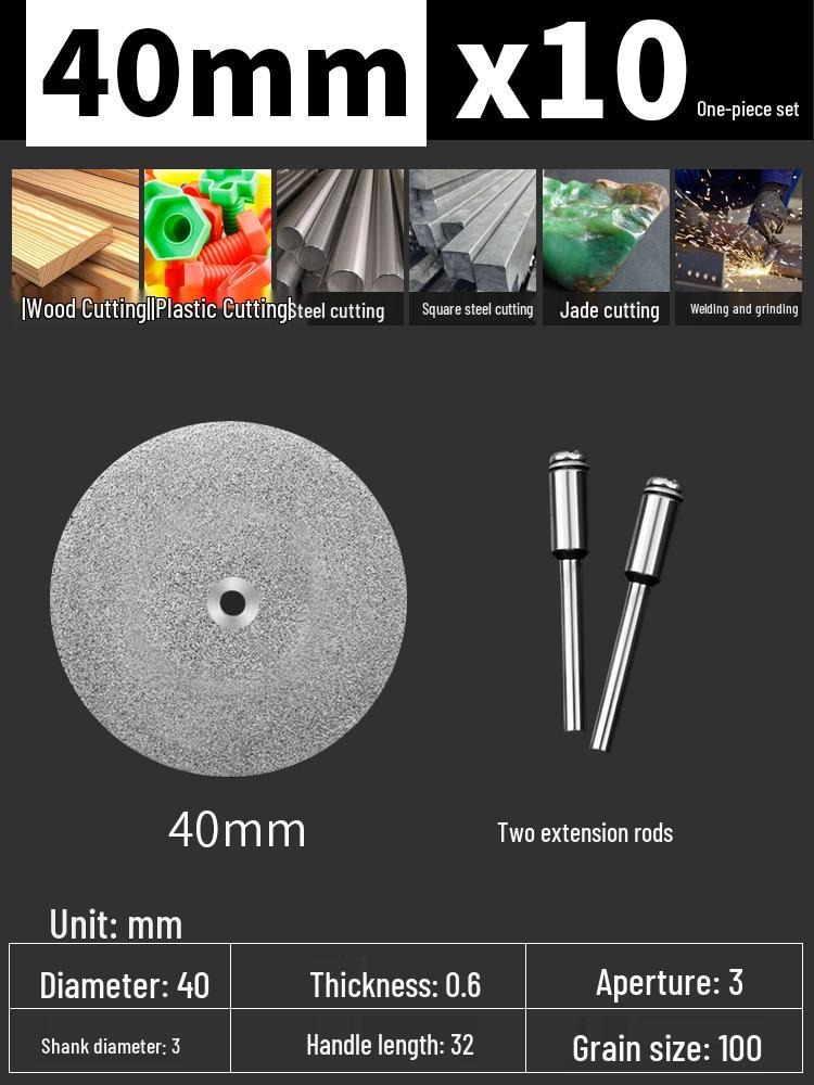 Electric Drill Diamond Cutting & Grinding Disc for Glass Jade and Grout