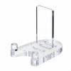 Plate Display Stand Clear Acrylic Transparent Holder with Anti Slip Pads for