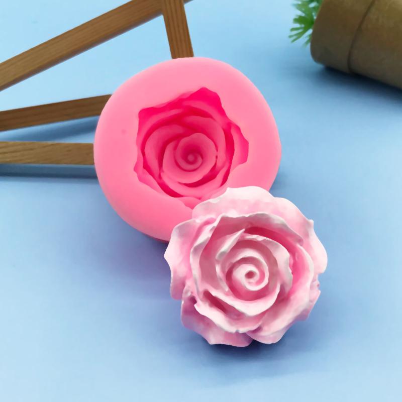 3D Beautiful Roses Silicone Mold Diy Chocolate Cake Decorating Tools Fondant Wedding Cake Decoration Flowers Soap Mold