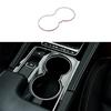 Gear Shift Water Cup Panel Matte Silver 1PCS Frame Trim For Jaguar XE 2016~