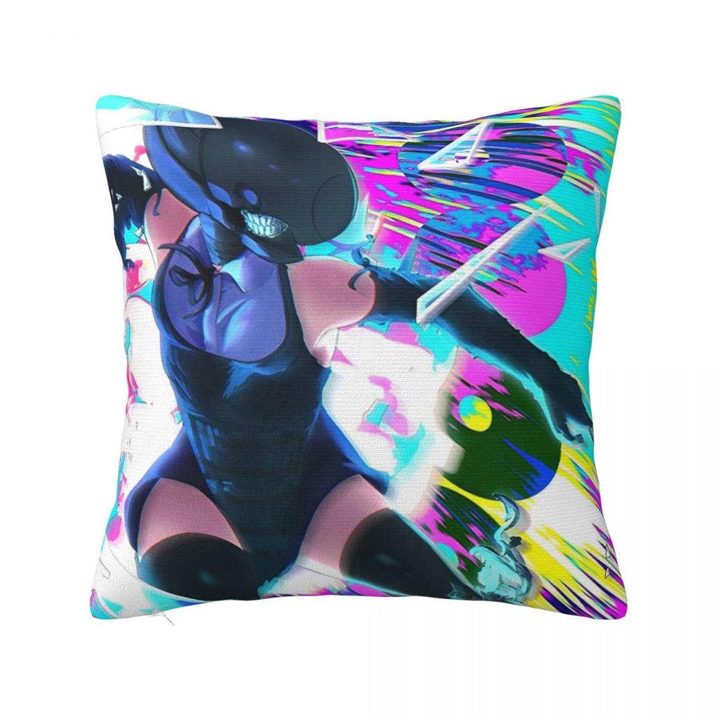 Chainsaw Man Reze Square Pillowcases Car Anime Cushion Cover Creative Pillowcase