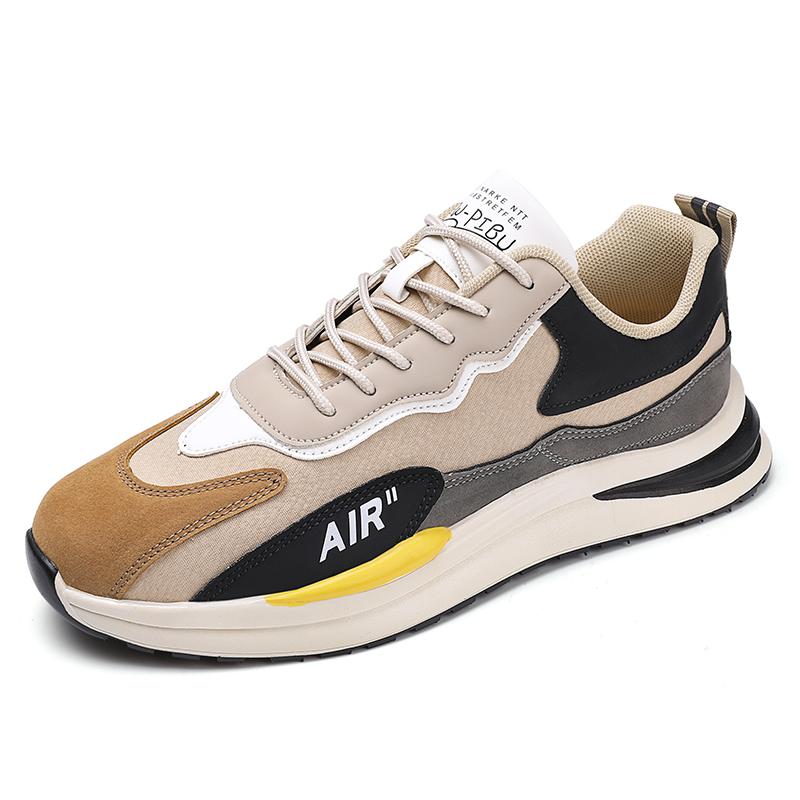 Baskets tendance en cuir pour hommes, chaussures décontractées, respirantes, plates, automne 2024