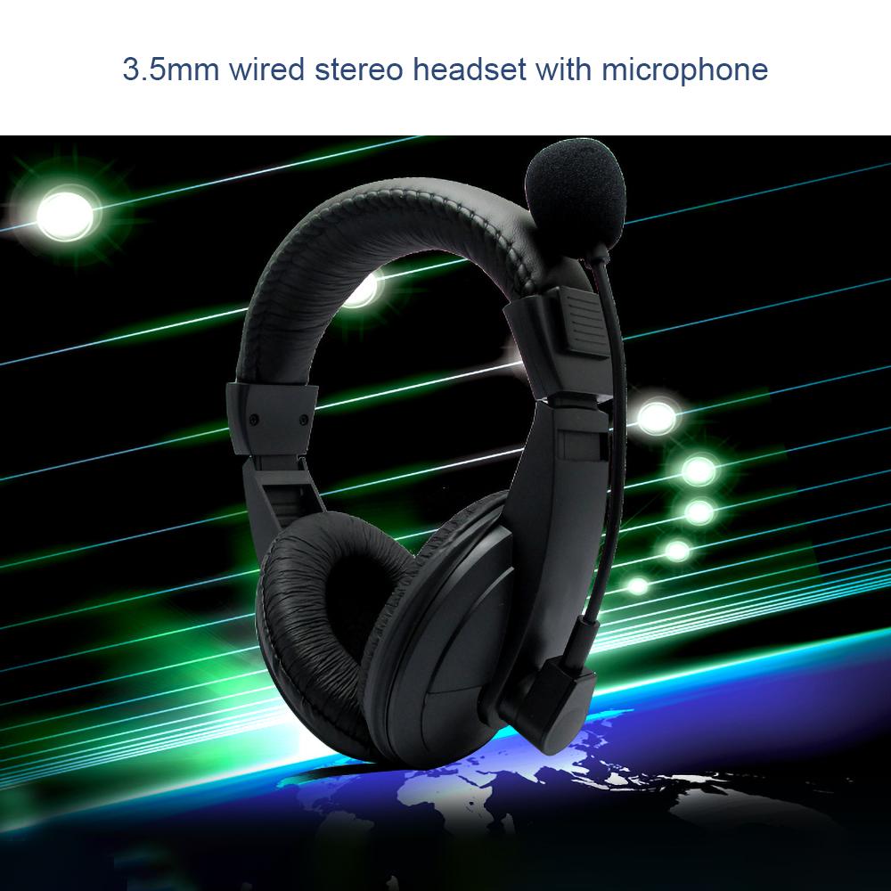 S-750 Game Headset 3,5 mm kabelgebundener Kopfhörer, einziehbarer Kopfbügel, Gaming-Kopfhörer mit Mikrofon, Stereo-Kopfhörer mit tiefem Bass für PC und Computer