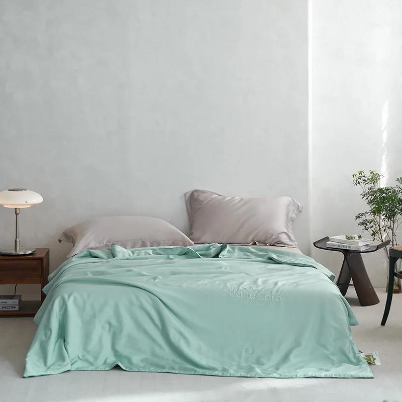 50 Double-Sided Lyocell Ice Silk Summer Quilt Soybean Filling Thin Duvet Can Be Washed Air Conditioning Quilt