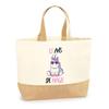 Beach Tote Bag - PLANETEE - 25 Years of Unicorn Magic - Natural Jute - Multicolor - Made In France