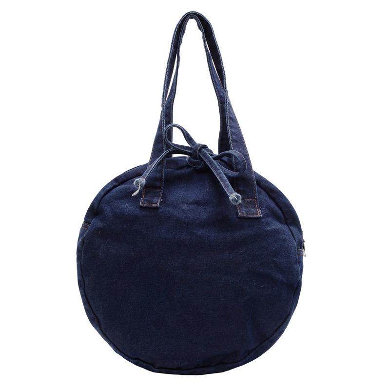 Denim Bag Women's New Large-capacity Shoulder Messenger Bag Casual Commuter Portable Tote Bag