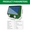 Ultrasonic Cat Dog Repellent Solar Powered Animal Deterrent With LED Flashing Waterproof  Pest Control for Garden Mouse Bird