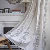 Jingga Semi-Blackout Printed Tassel Curtain
