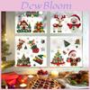 Kerst Statische Raamsticker Sneeuwpop Kerstboom Decoratieset Voor Feestdagen Raamdecoratie