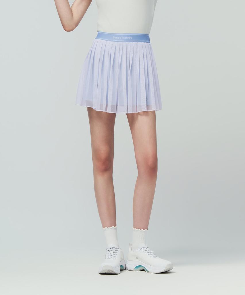SERGIO TACCHINI W Tacchini Flying Mesh Skirt (L.Indigo)