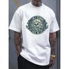 European Sizes Men's White T - Shirt: Seafarers Creed: Skull & Anchor Tee