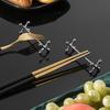 Repose-baguettes en métal Repose-couverts Support à baguettes réutilisable Repose-couverts de table Utilisation pour dîner Fête à la maison Mariage