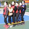 Spiel Riesenfußschritte Teamarbeit Gleichgewicht Berührungstraining Spaß Sportspiele Requisiten 3-6 Personen Kinder Outdoor-Sportspielzeug